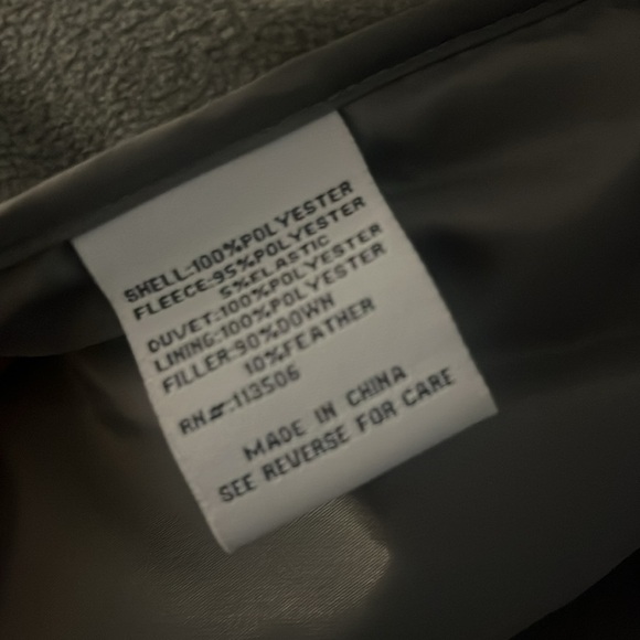 Khombu Women's Hybrid Down Jacket Puffer Coat Outerwear Gray - Picture 9 of 9